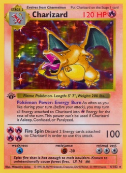 Charizard — Base (1999), illustrated by Mitsuhiro Arita