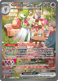 Gardevoir ex — Scarlet & Violet (2023), illustrated by Jiro Sasumo